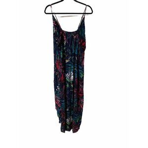 Kori America Tropical wrap beach dress